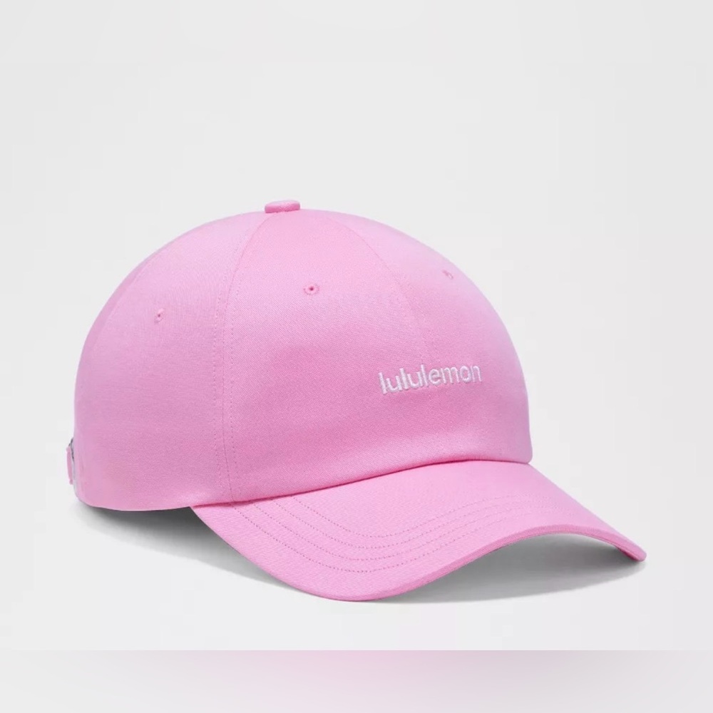 LULULEMON Classic Ball Cap Wordmark in a candy Cloud Pink
